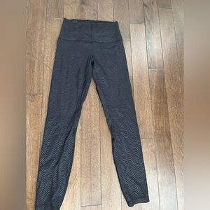 Lululemon Black Textured High-Waisted Leggings